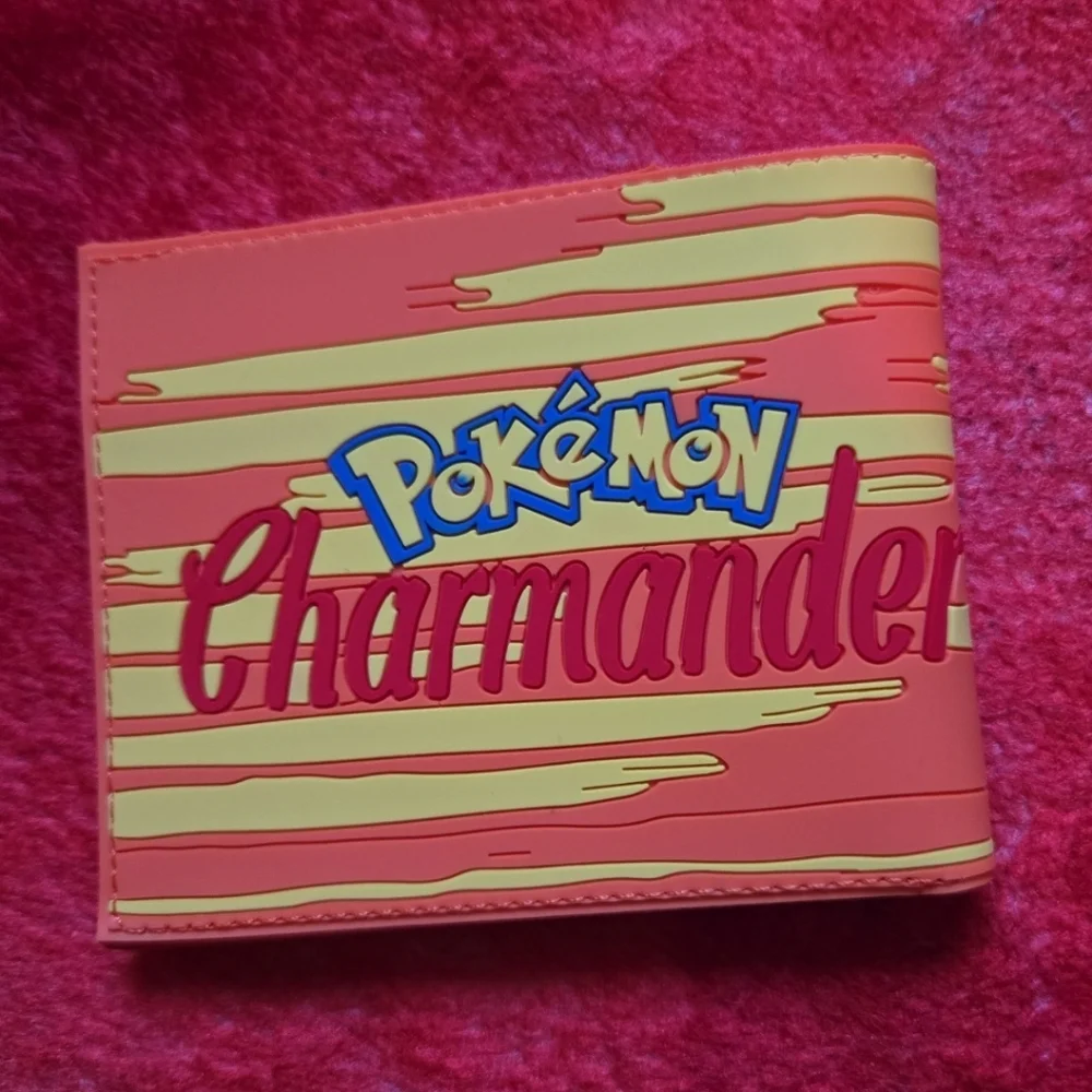 New charmander pokemon nintendo anime manga leather wallet
